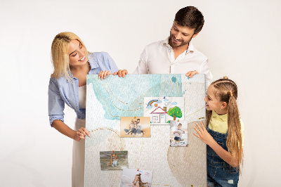 Lousa de cortiça Manchas pastel