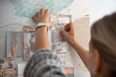 Lousa de cortiça Manchas pastel