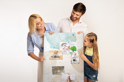 Lousa de cortiça Manchas pastel