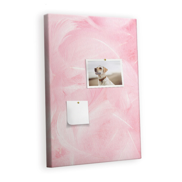 Painel de cortiça para parede Penas delicadas