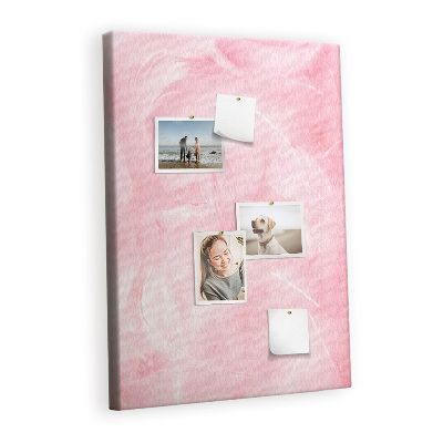 Painel de cortiça para parede Penas delicadas