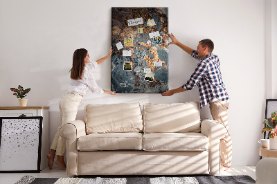 Quadro de cortiça Arte em mármore