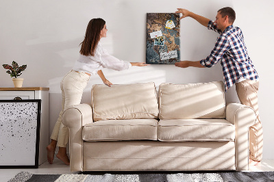 Quadro de cortiça Arte em mármore