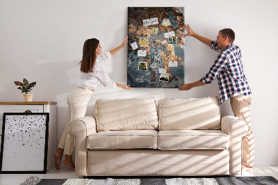 Quadro de cortiça Arte em mármore