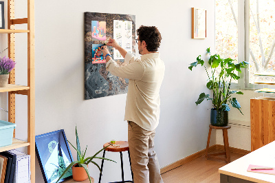 Quadro de cortiça Arte em mármore