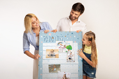 Painel de cortiça para parede Planejador de espaço