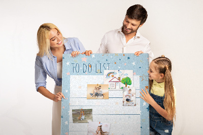 Painel de cortiça para parede Planejador de espaço