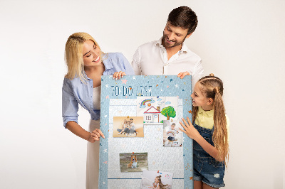 Painel de cortiça para parede Planejador de espaço