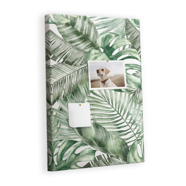 Lousa de cortiça Folhas em aquarela