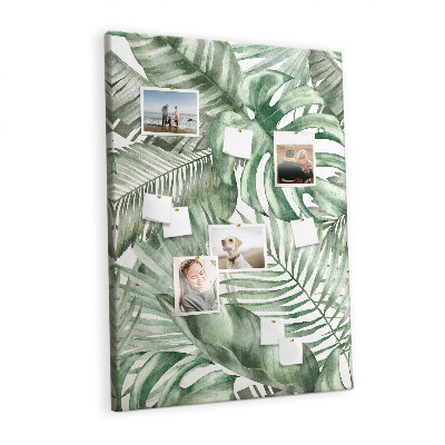 Lousa de cortiça Folhas em aquarela