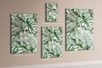 Lousa de cortiça Folhas em aquarela