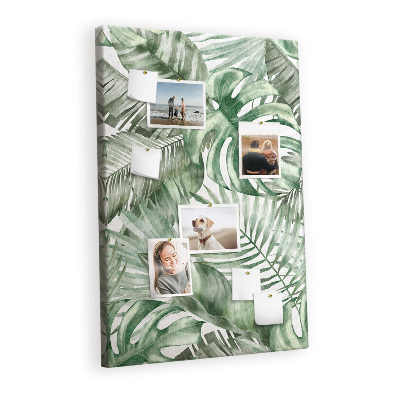 Lousa de cortiça Folhas em aquarela