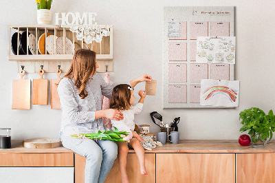 Painel de cortiça para parede Calendário de aniversário