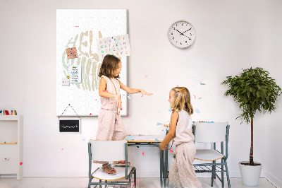 Quadro de cortiça A inscrição olá verão