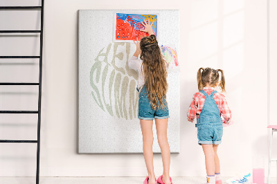 Quadro de cortiça A inscrição olá verão