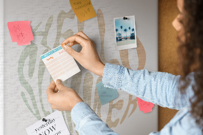 Quadro de cortiça A inscrição olá verão