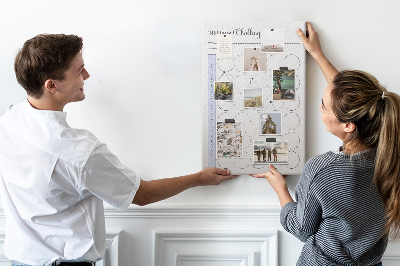 Painel de cortiça para parede Planejador de hábitos