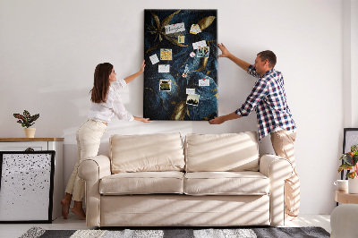 Painel de cortiça para parede Floral escuro