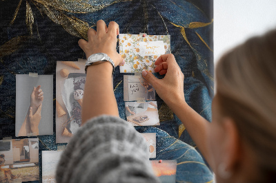 Painel de cortiça para parede Floral escuro