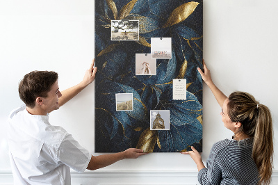 Painel de cortiça para parede Floral escuro