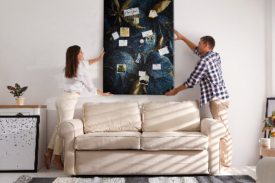 Painel de cortiça para parede Floral escuro