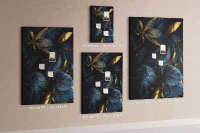 Painel de cortiça para parede Floral escuro