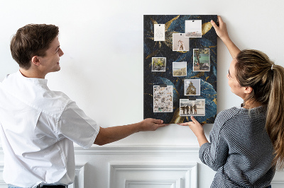 Painel de cortiça para parede Floral escuro