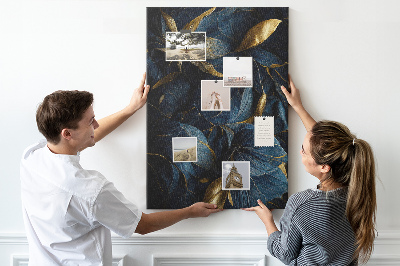 Painel de cortiça para parede Floral escuro