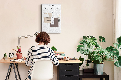 Painel de cortiça para parede Quadro de Visão