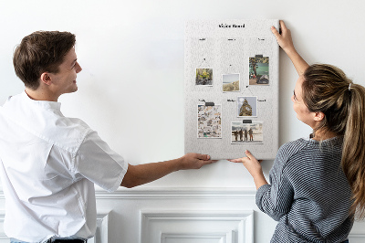 Painel de cortiça para parede Quadro de Visão