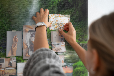 Painel de cortiça para parede Cachoeira com pedras