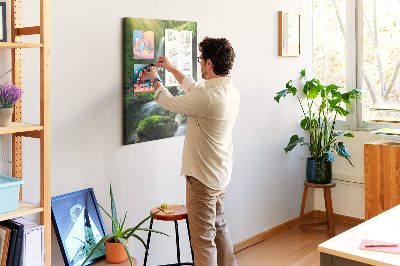 Painel de cortiça para parede Cachoeira com pedras