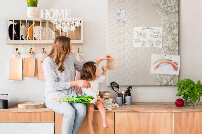 Quadro de cortiça Flores de Gypsophila