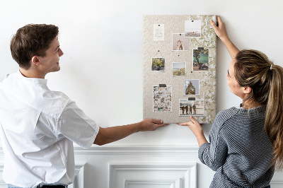 Quadro de cortiça Flores de Gypsophila