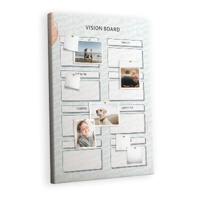 Lousa de cortiça Conselho de saúde e viagens