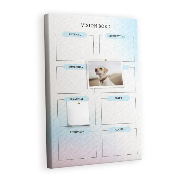 Painel de cortiça para parede Quadro de Visão