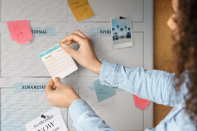 Painel de cortiça para parede Quadro de Visão