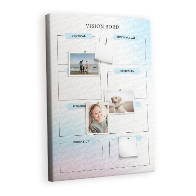 Painel de cortiça para parede Quadro de Visão