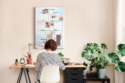 Painel de cortiça para parede Quadro de Visão