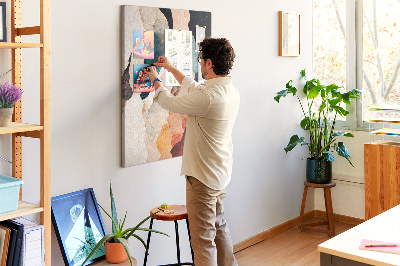 Painel de cortiça para parede Paisagem abstrata