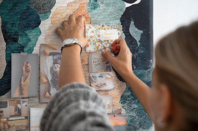 Painel de cortiça para parede Paisagem abstrata