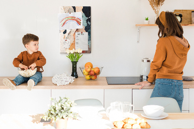 Painel de cortiça para parede Paisagem abstrata