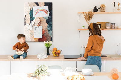 Painel de cortiça para parede Paisagem abstrata