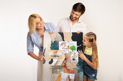 Painel de cortiça para parede Paisagem abstrata