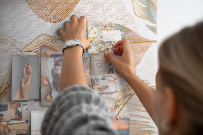 Quadro de cortiça Padrão de penas de pássaros