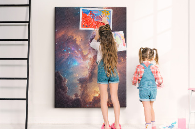 Lousa de cortiça Espaço galáctico