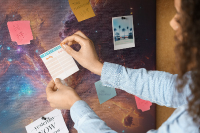 Lousa de cortiça Espaço galáctico