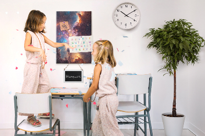 Lousa de cortiça Espaço galáctico