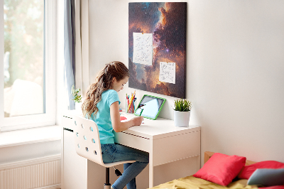 Lousa de cortiça Espaço galáctico