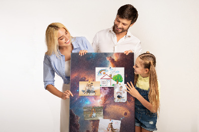 Lousa de cortiça Espaço galáctico